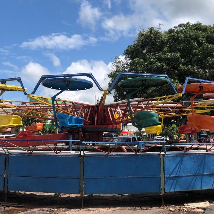 Santa Maria do Pará registra um acidente em um parque de diversões